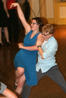 Danceing at the Diamond Dance in Saratoga Springs