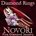 At Novori, you get the highest quality platinum diamond engagement rings, diamond jewelry and wedding rings.  We also have diamond earrings, bracelets and studs.
