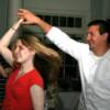 Our Lindy Instructor Melody Kenyon dances with Camron